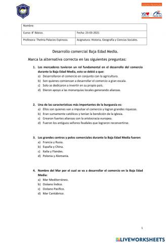 Comercio en la Baja Edad Media