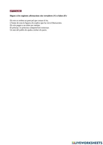 Comprensió lectora Xalop, Bori-Bori i el lladre Butxacotes Cap.9i10