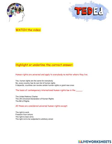 Ted ed What are the universal human rights