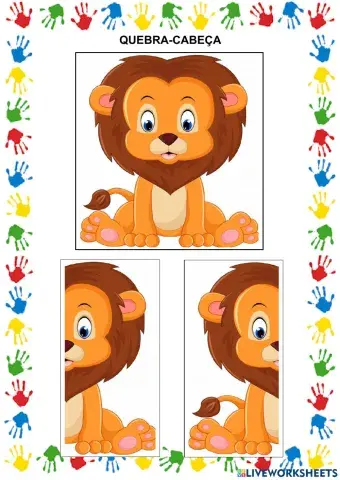 Quebra-cabeça leão