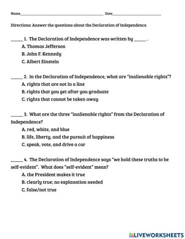 Declaration of Independence 2