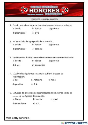 Estados de la materia