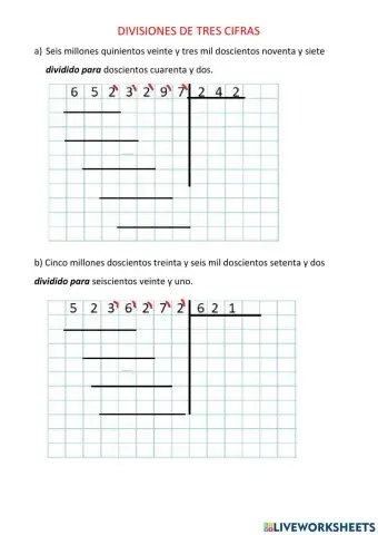 Divisines de tres cifras
