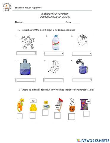 Propiedades de la materia