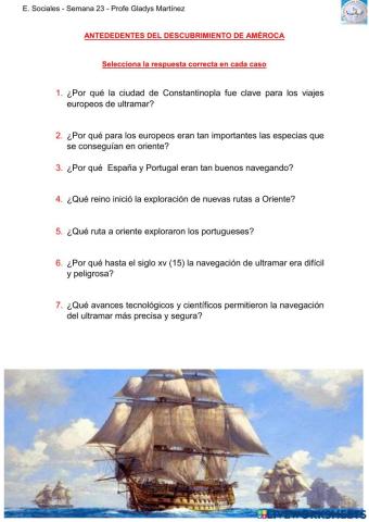 Antecedentes del descubrimiento de América