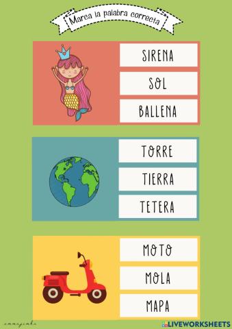 Lee y selecciona la correcta