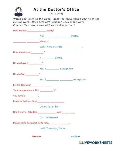 At the Doctor's Office - Part 1