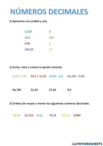 Números decimales