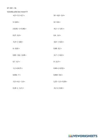 Procvičování - 6.třída (A)