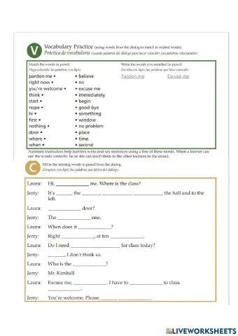 Directions inside a building