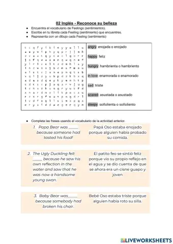 01 Inglés - Reconoce su belleza