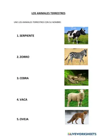 Los animales terrestres