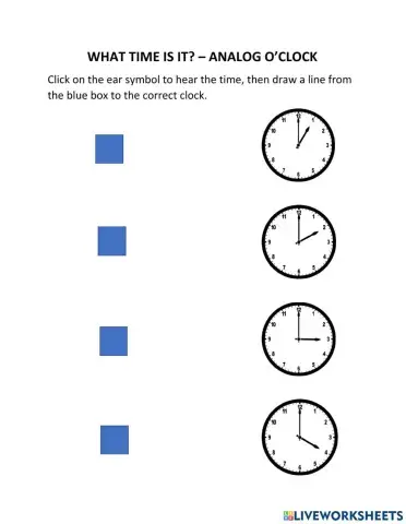 What Time Is It? - Analog O'Clock