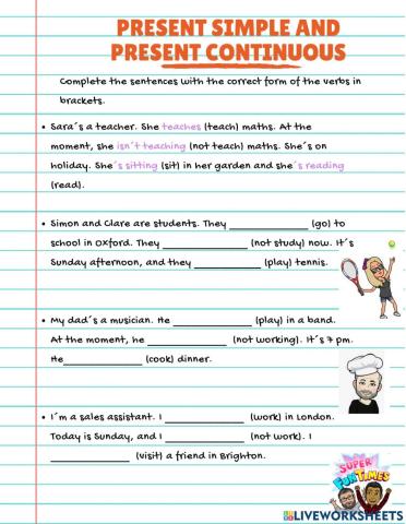 Present Simple and Present continuous