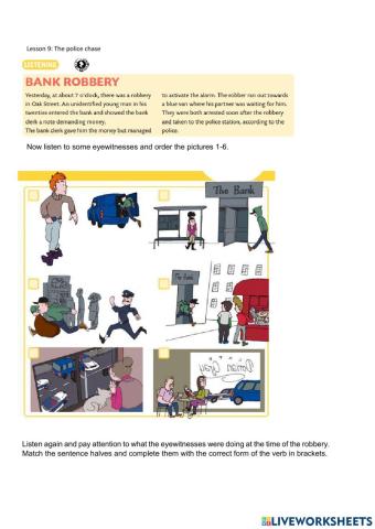 The police chase (lesson 9)