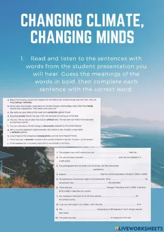 Changing climate, changing minds