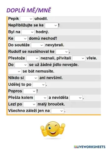 Tvary zájmen MĚ-MNĚ II.