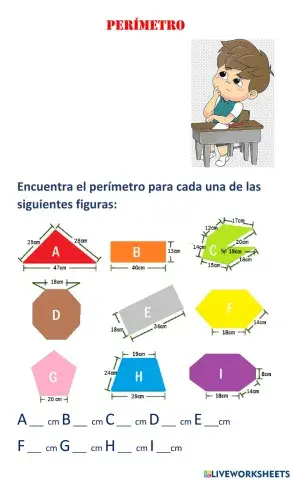 Perímetro Figuras geométricas