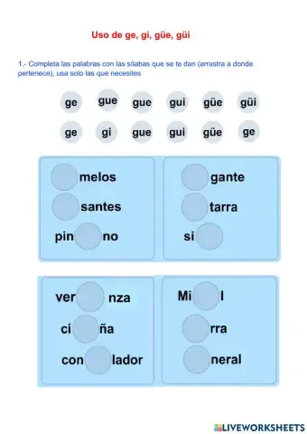 Actividad semana 4 gue-gui-güe-güi