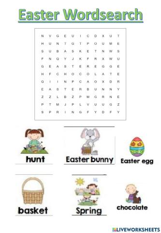 Easter wordsearch