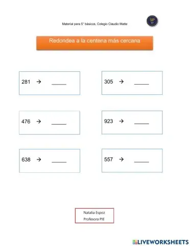 Redondeo a la centena