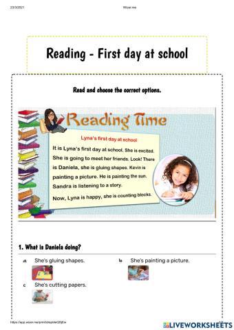 First Day - Reading