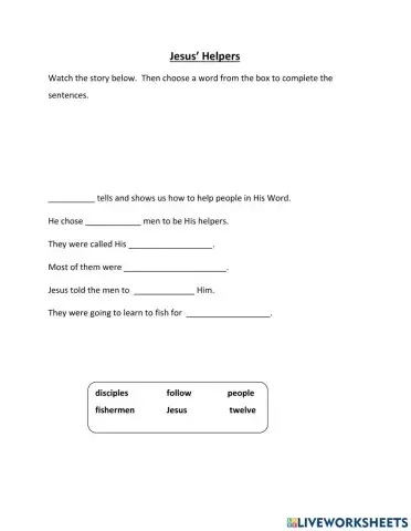 Jesus' Helpers