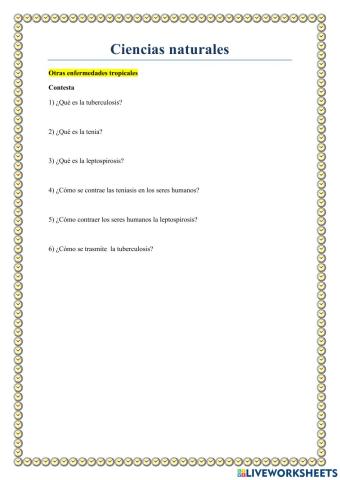 Otras enfermedades tropicales