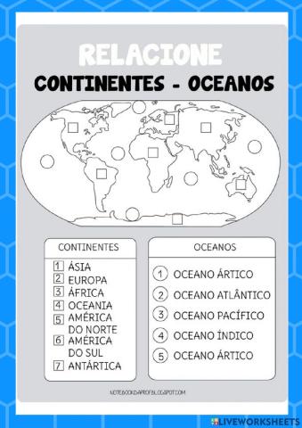Oceanos e continentes