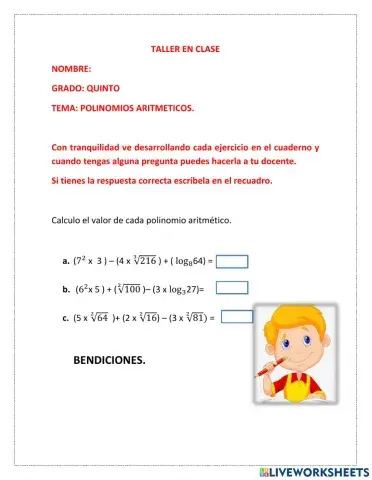 Polinomios aritmeticos