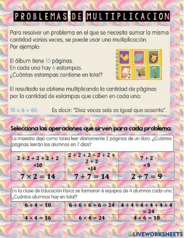 Problemas de multiplicacion