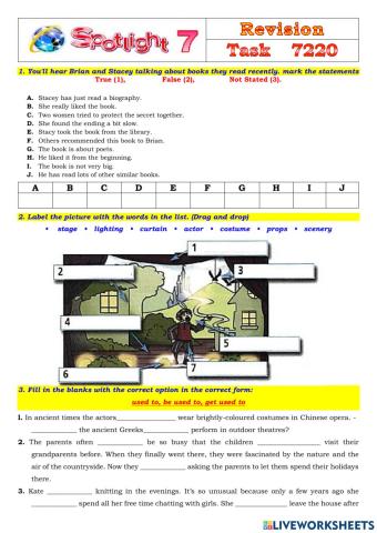 Spotlight 7 Task 7220