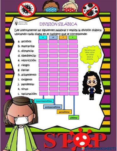 Divisíón silábica