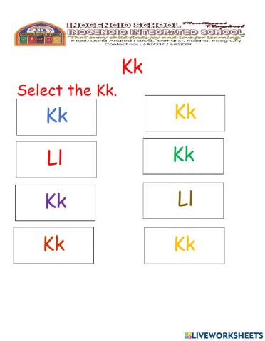 Kk and Ll(Nursery 3-24)