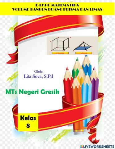 E-LKPD Matematika (Volume Prisma dan Limas)