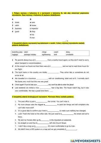 Travelling unit 8 E8 repetytorium macmillan