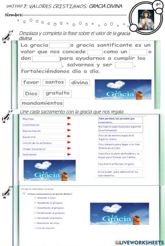 Valores cristianos: Gracia Divina