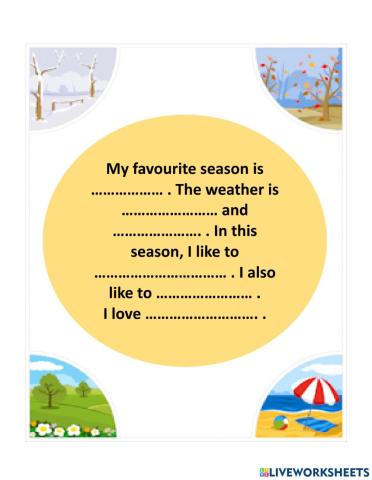 Writing about favourite season