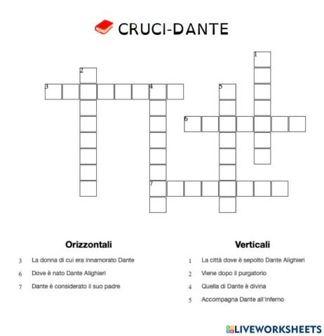 Cruciverba dante
