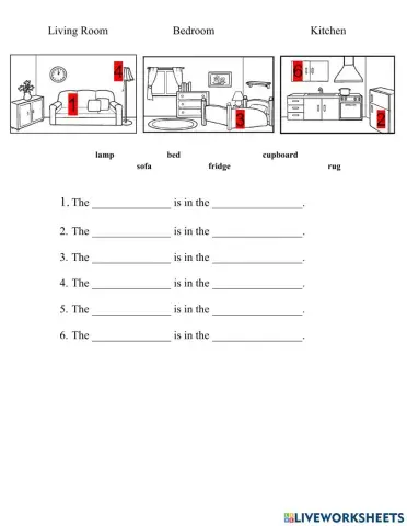 Rooms in a House- Furniture