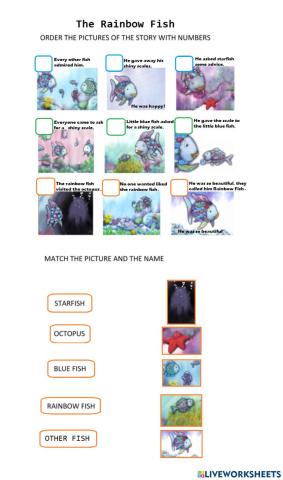 Rainbow Fish Sequence and Characters