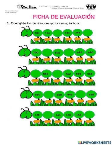 Secuencias numericas