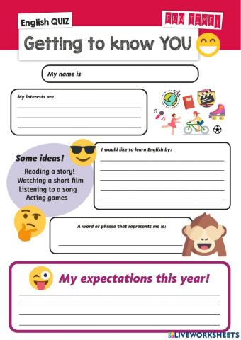 Getting to know you!