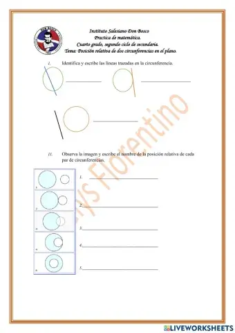 Posicion de dos circunferencias en el plano