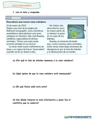 Nota informativa