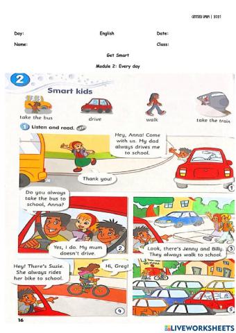 Year 3: Get Smart (Module 2: Every day)