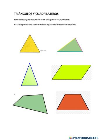 Triangulos y cuadrilateros