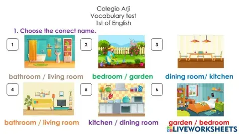 Voc. test: Parts of the house!!