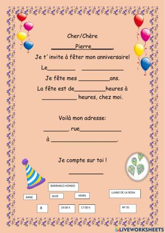 Carte d-invitation