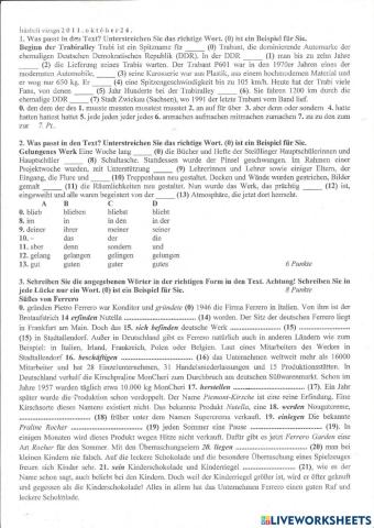 Német érettségi - középszint